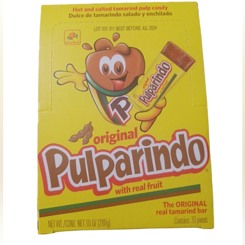 MEXICANA CANDY PULPARINDO ORIGINAL    WITH REAL FRUIT THE ORIGINAL REAL TAMARIND